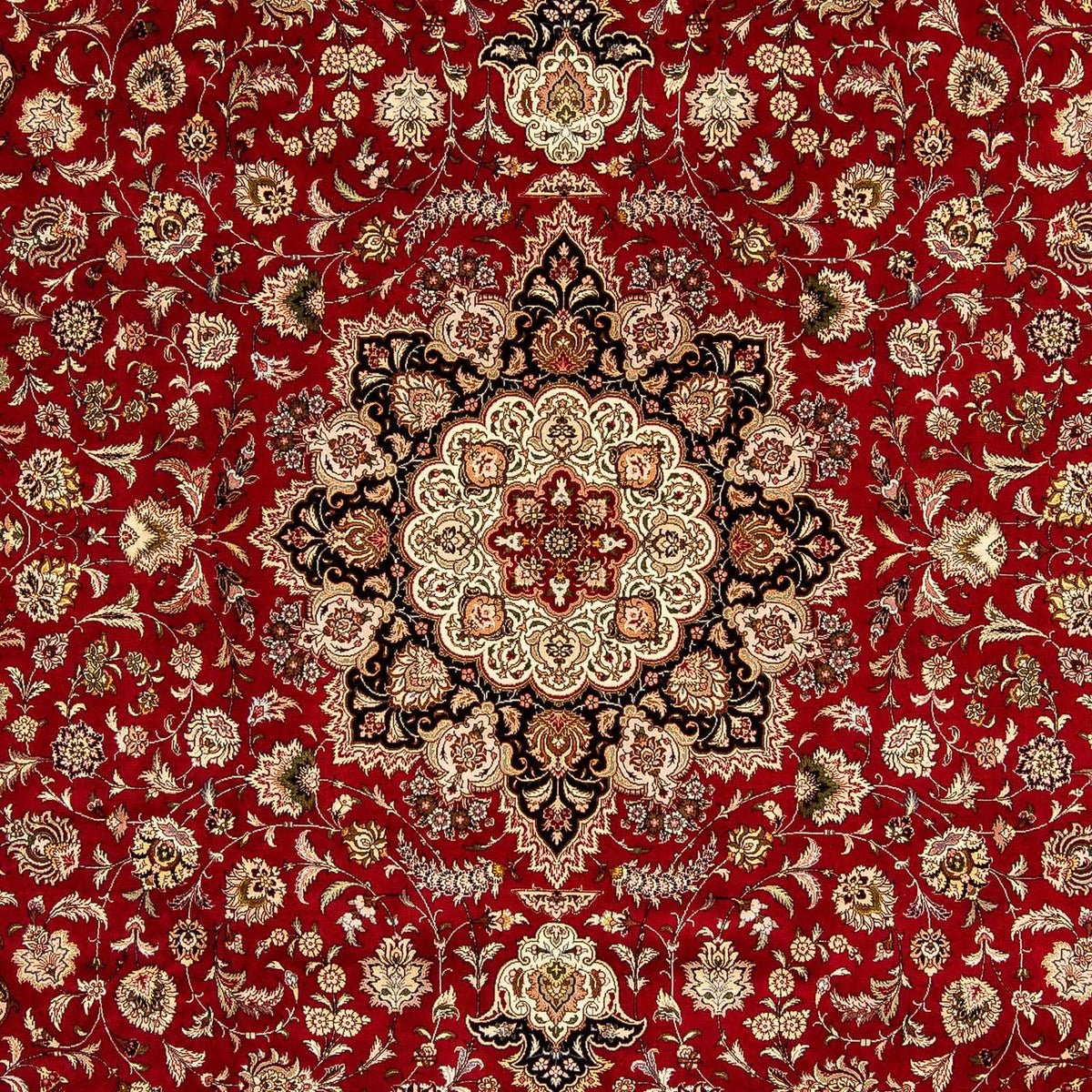 Tapis persan - Tabriz - Royal - 352 x 252 cm - rouge foncé