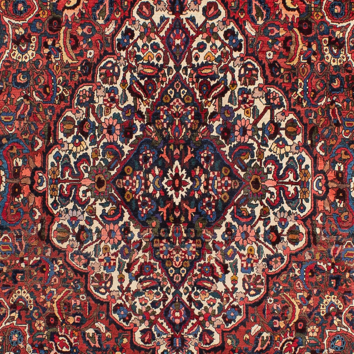 Tapis persan - Nomadic - 312 x 202 cm - rouge foncé
