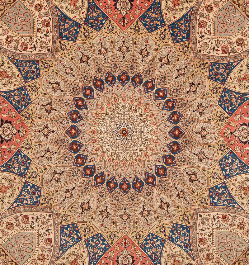 Tapis persan - Tabriz - Royal carré  - 256 x 253 cm - multicolore