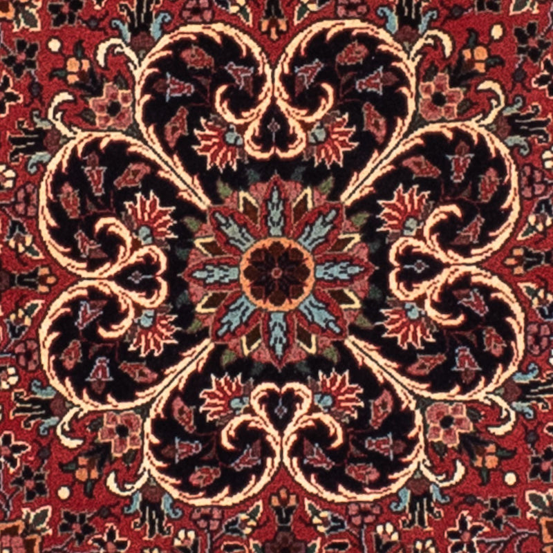 Tapis persan - Bidjar ronde  - 100 x 100 cm - rouge foncé