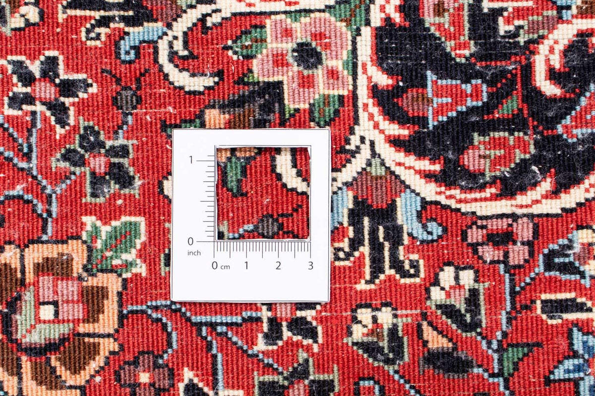 Tapis persan - Bidjar ronde  - 100 x 100 cm - rouge foncé