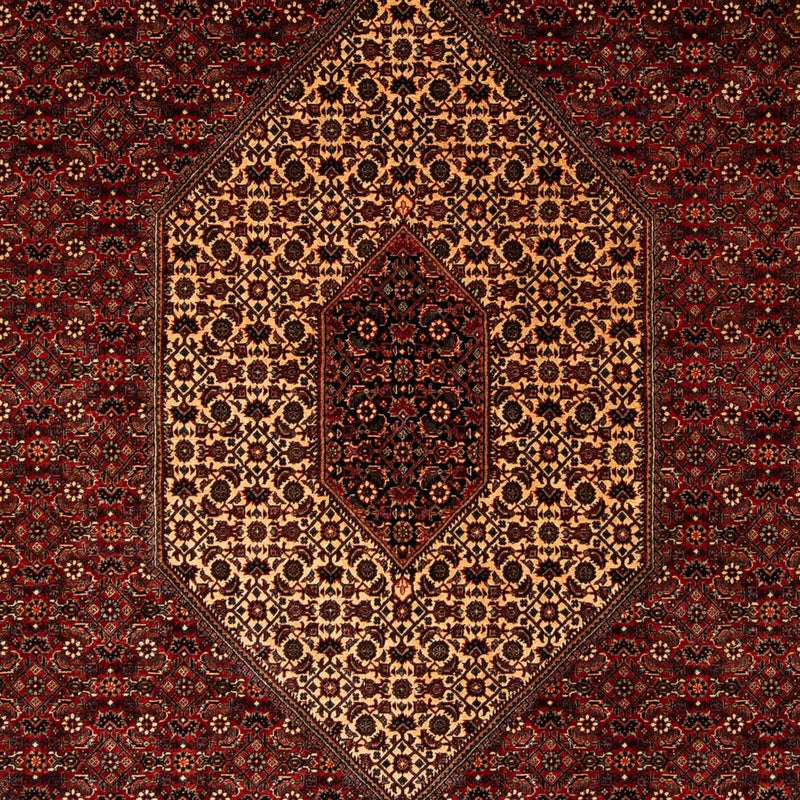 Tapis persan - Bidjar - 255 x 205 cm - rouge foncé