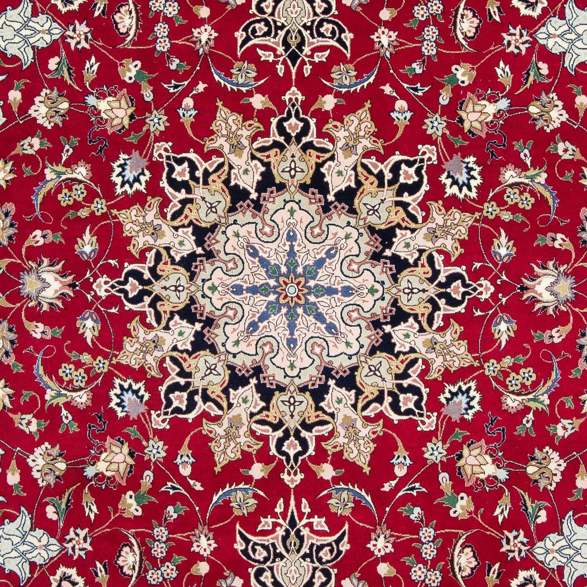 Tapis persan - Tabriz - Royal - 302 x 203 cm - rouge foncé