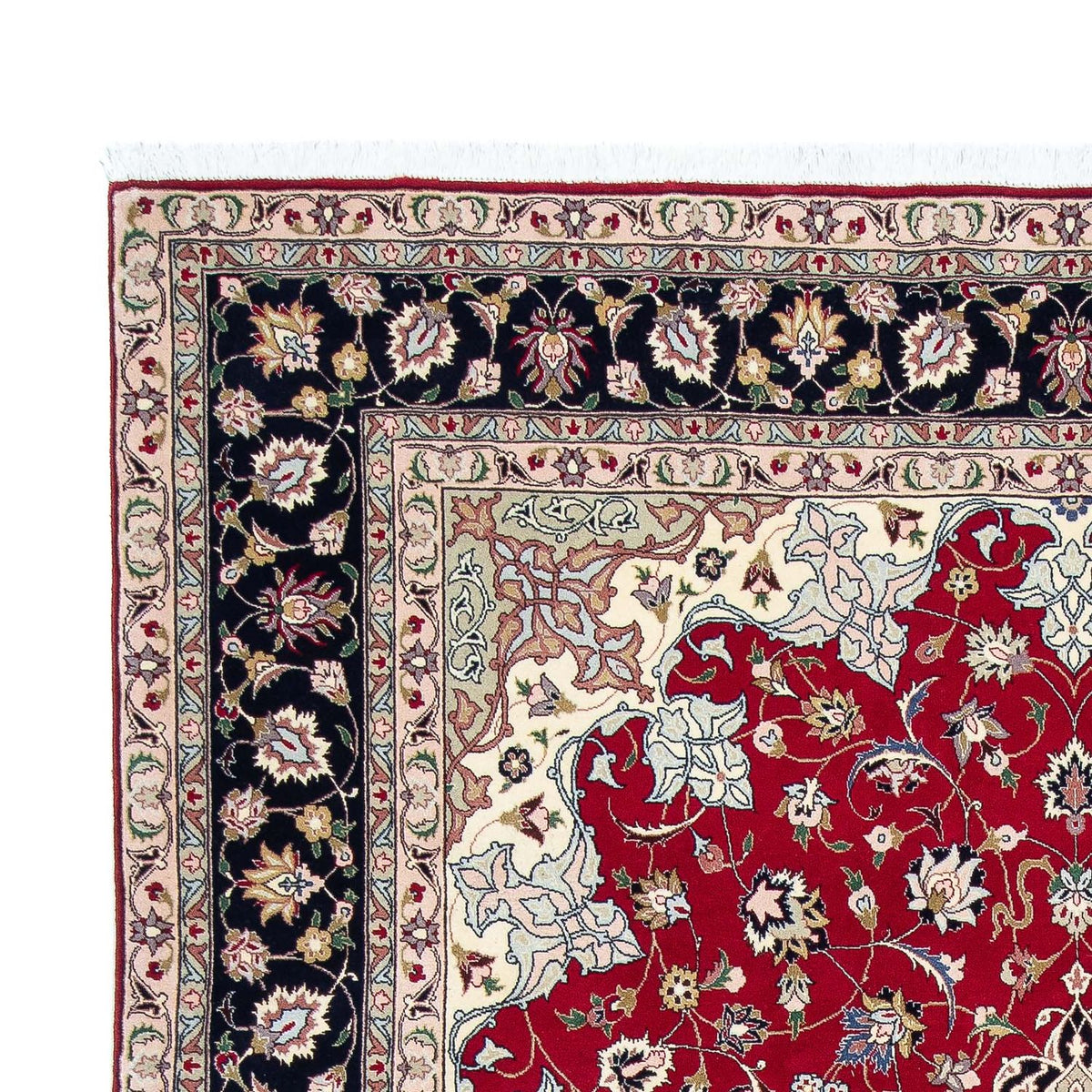Tapis persan - Tabriz - Royal - 302 x 203 cm - rouge foncé