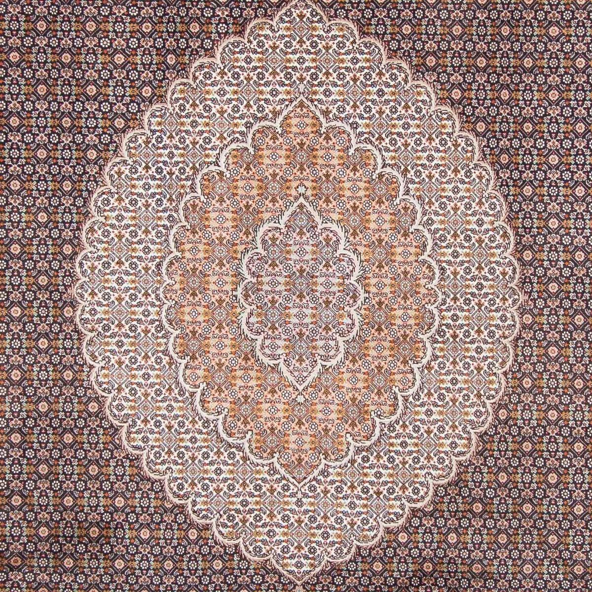 Tapis persan - Tabriz - 295 x 205 cm - bleu foncé