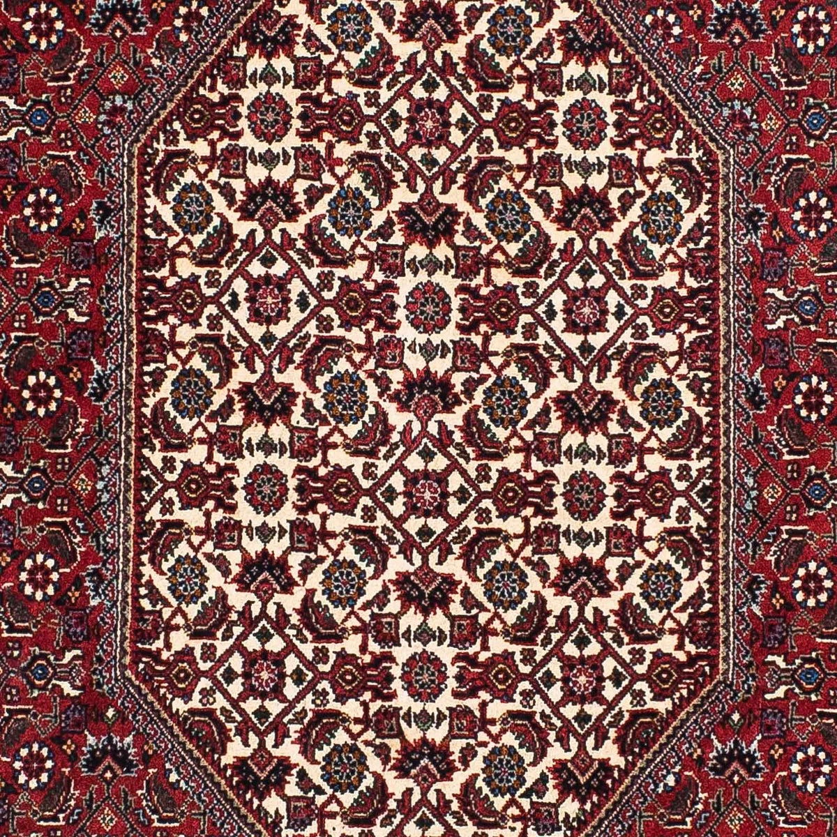 Tapis de couloir Tapis persan - Bidjar - 202 x 102 cm - rouge