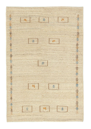 Tapis Gabbeh - Persan - 166 x 113 cm - beige