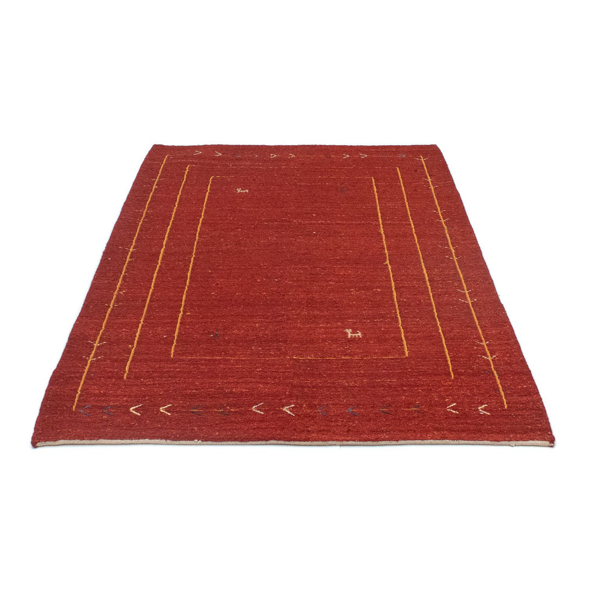 Tapis Gabbeh - Persan - 165 x 113 cm - rouge
