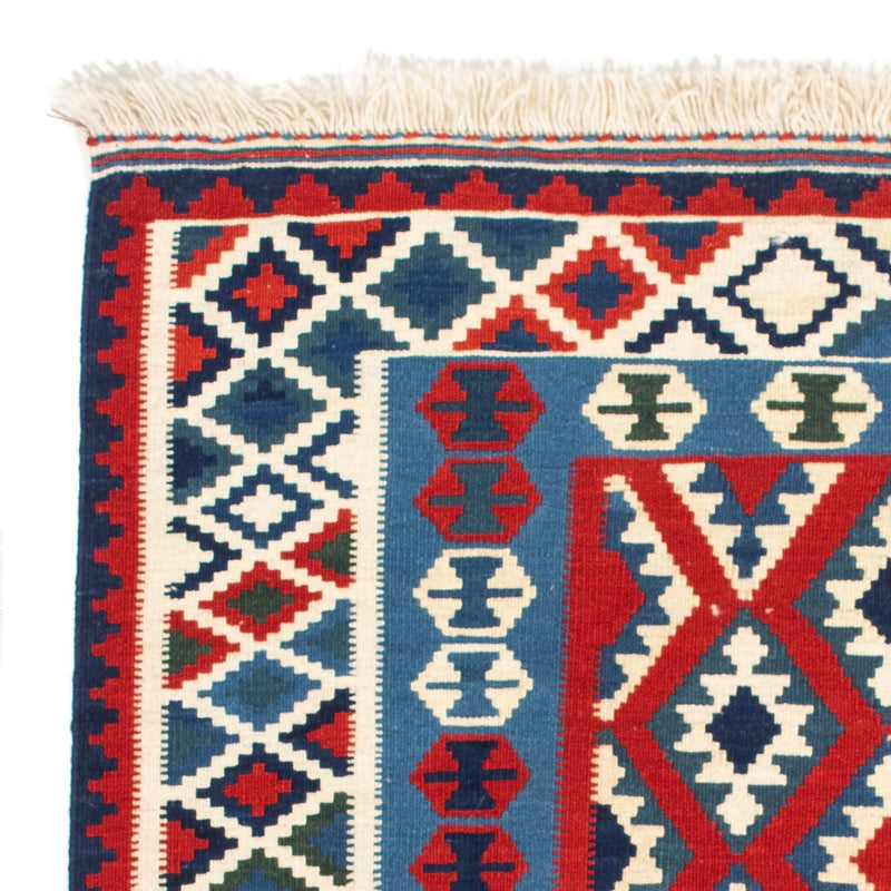 Tapis Kelim - Oriental carré  - 104 x 103 cm - rouge foncé