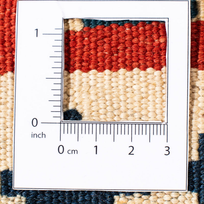 Tapis Kelim - Oriental carré  - 105 x 103 cm - rouge foncé