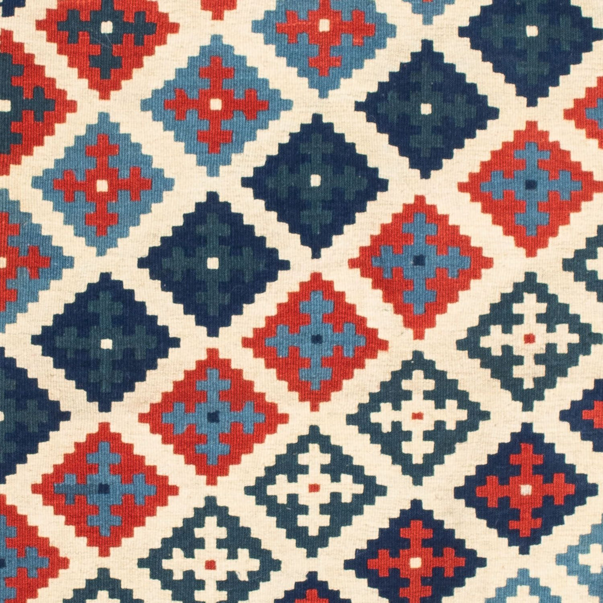 Tapis Kelim - Oriental carré  - 100 x 100 cm - beige