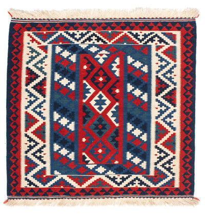 Kilim de Fars 100x103cm - bleu foncé