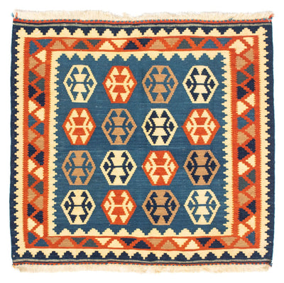 Kilim de Fars 95x102cm - bleu foncé