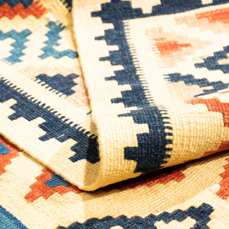 Tapis Kelim - Oriental carré  - 100 x 100 cm - beige