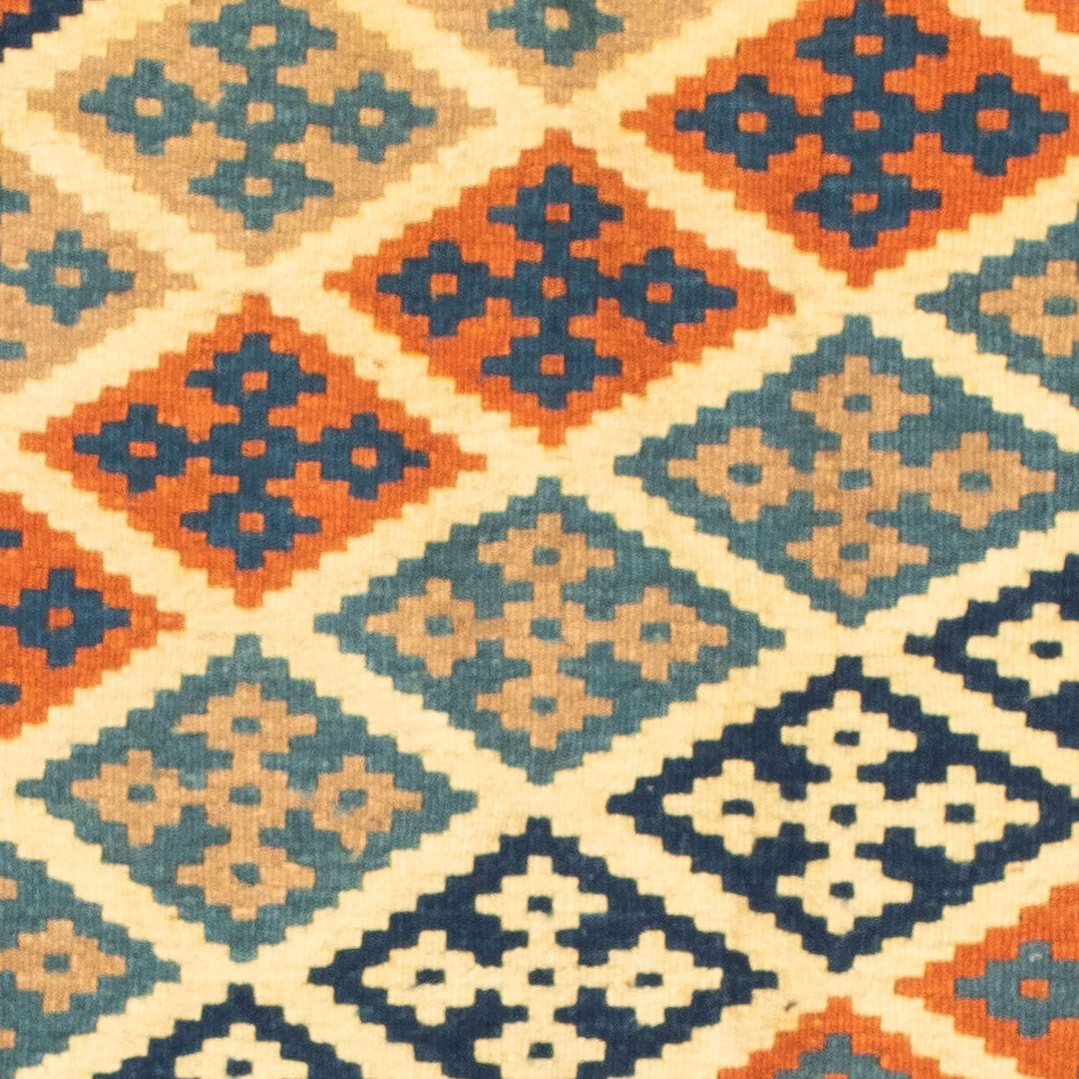 Tapis Kelim - Oriental carré  - 100 x 98 cm - multicolore