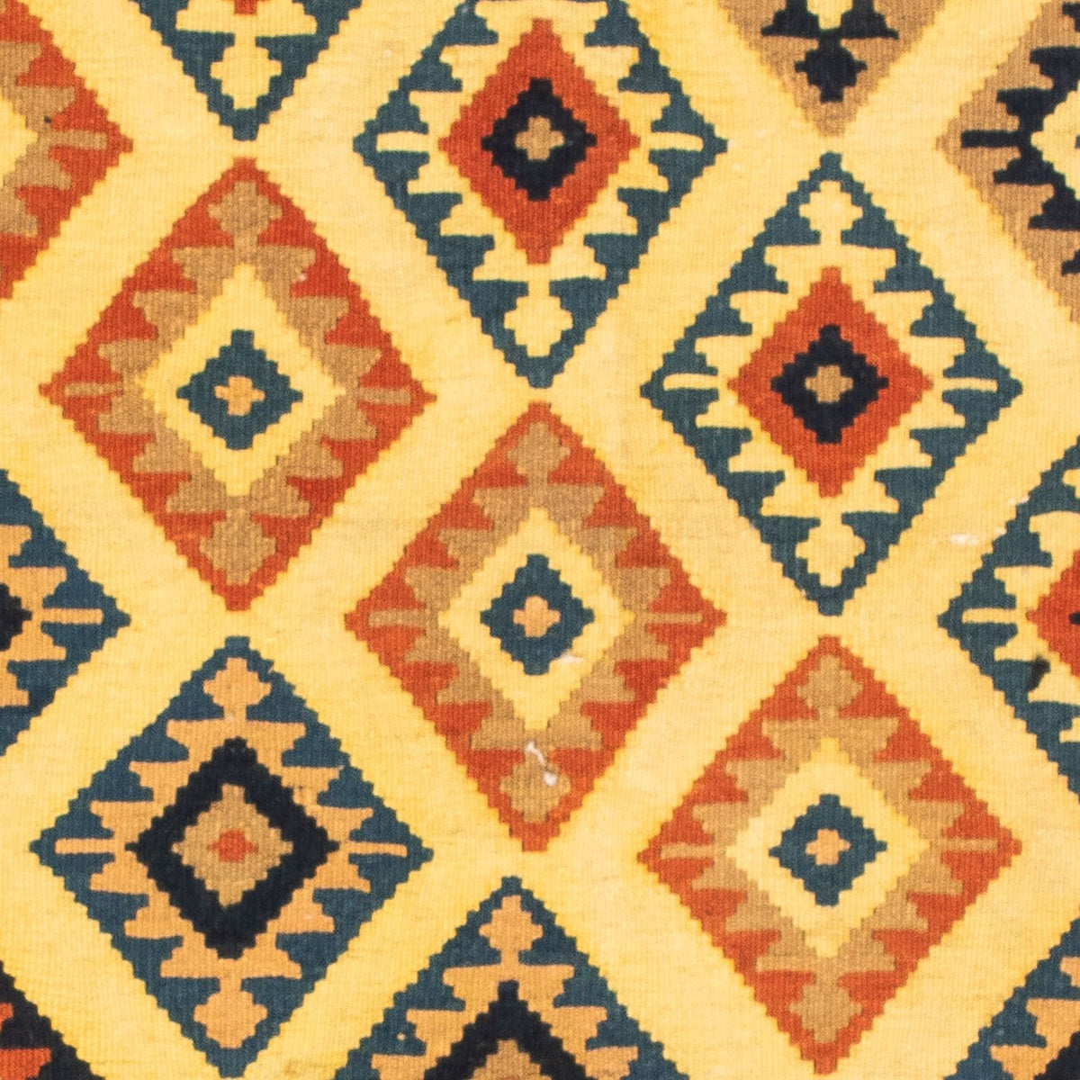 Tapis Kelim - Oriental carré - 103 x 100 cm - beige