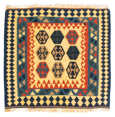 Kilim de Fars 100x103cm - bleu foncé