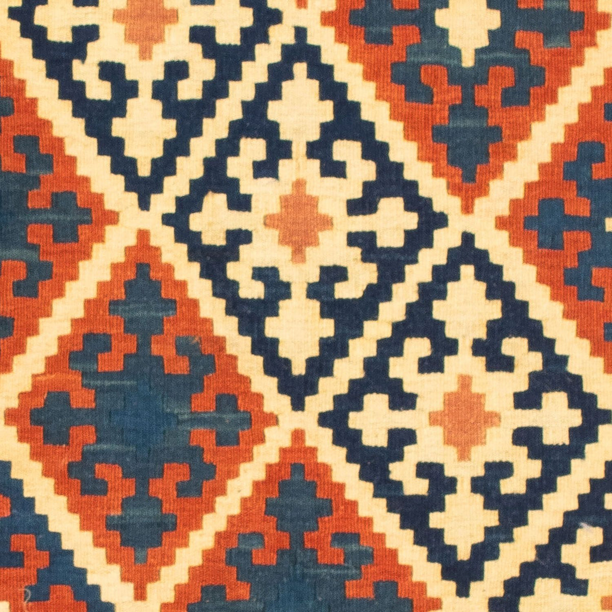 Tapis Kelim - Oriental carré - 106 x 100 cm - multicolore