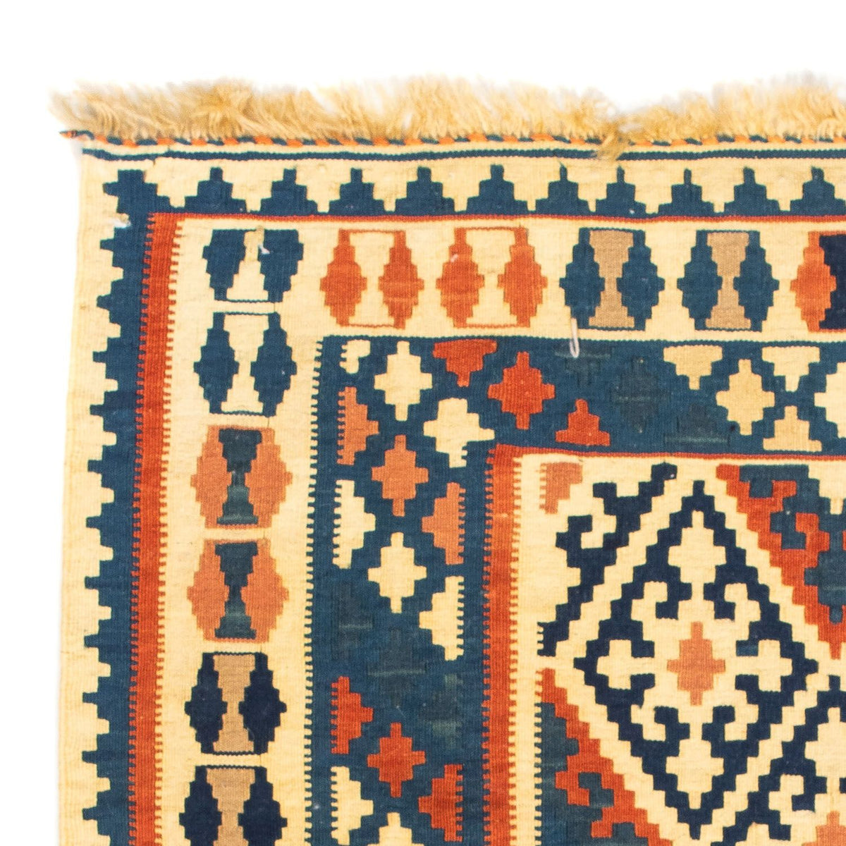 Tapis Kelim - Oriental carré - 106 x 100 cm - multicolore