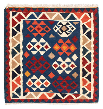 Kilim de Fars 102x104cm - bleu foncé