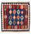 Tapis Kelim - Oriental carré  - 100 x 96 cm - bleu foncé