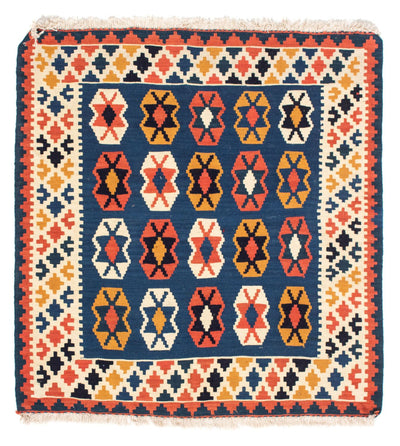 Kilim de Fars 100x103cm - bleu foncé