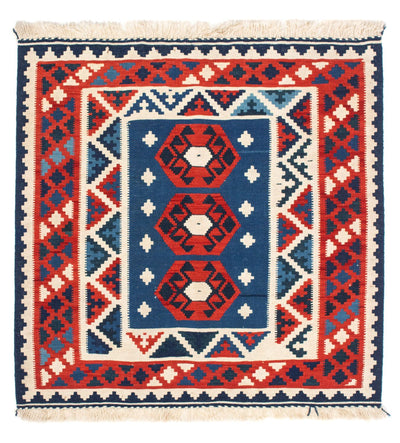 Kilim de Fars 104x105cm - bleu foncé