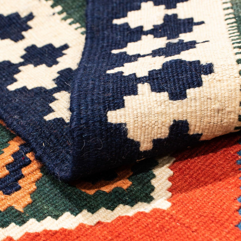 Tapis Kelim - Oriental carré  - 105 x 103 cm - rouge