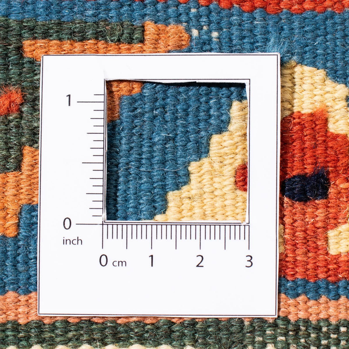 Tapis Kelim - Oriental carré  - 105 x 103 cm - rouge