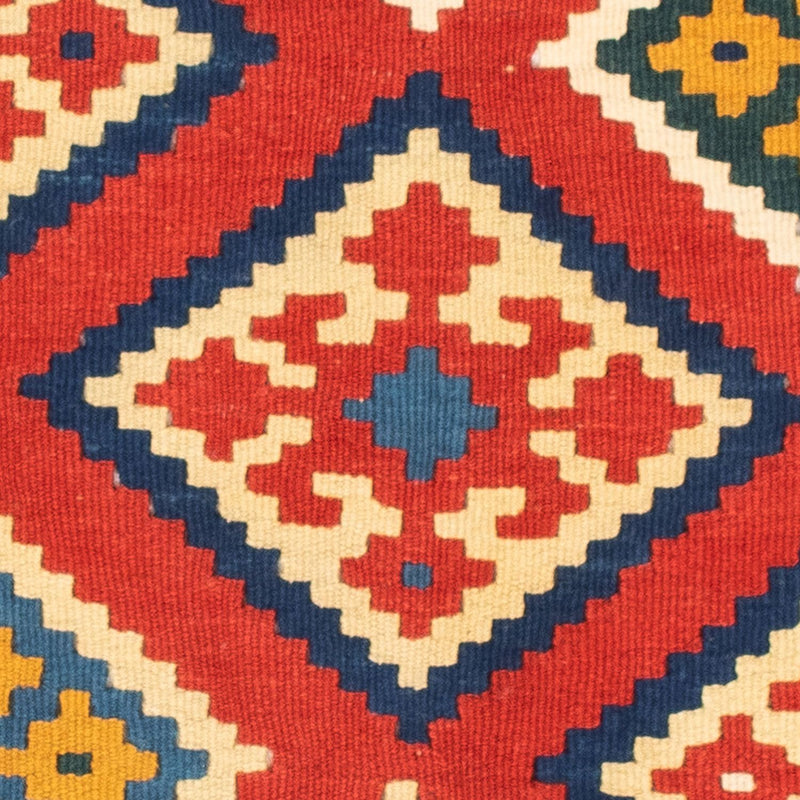 Tapis Kelim - Oriental carré  - 107 x 103 cm - rouge