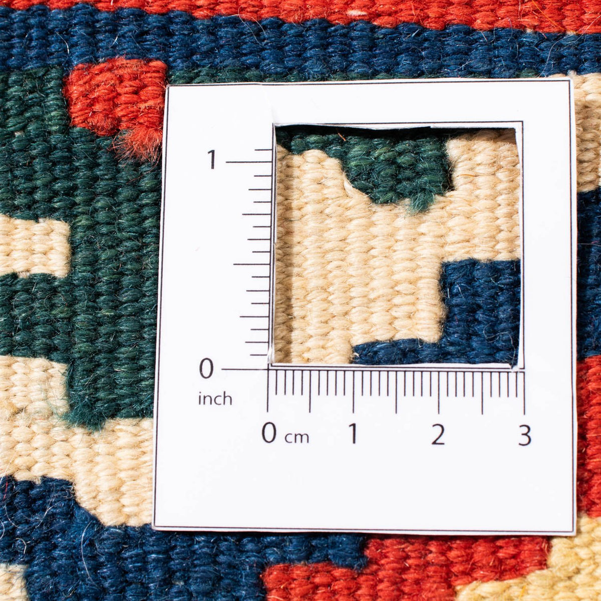 Tapis Kelim - Oriental carré  - 107 x 103 cm - rouge