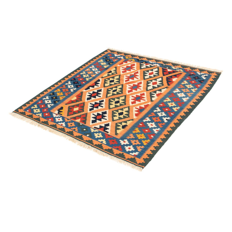 Tapis Kelim - Oriental carré  - 103 x 100 cm - marron clair