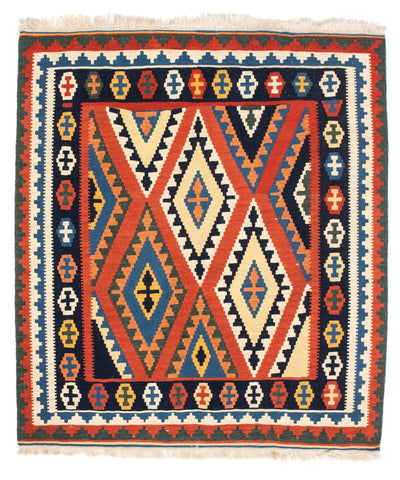 Kilim de Fars 102x114cm - rouge