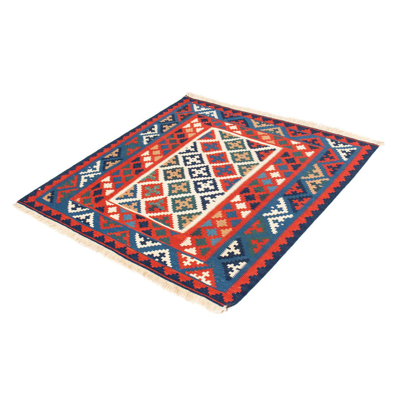 Tapis Kelim - Oriental carré  - 105 x 104 cm - multicolore