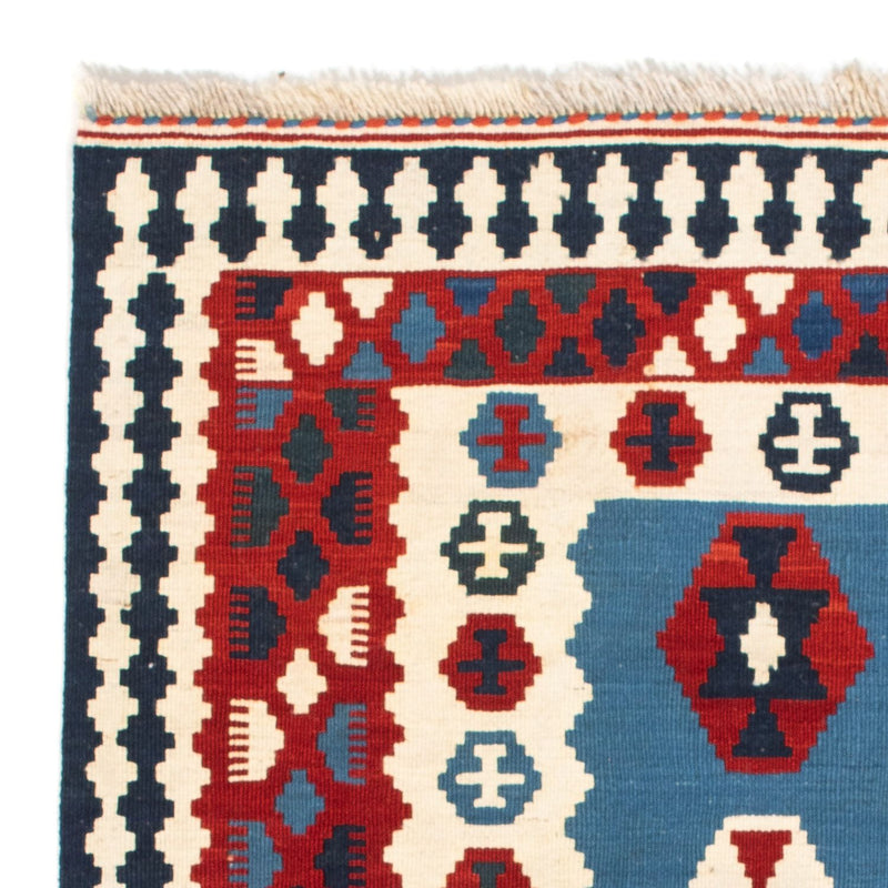 Tapis Kelim - Oriental carré  - 107 x 102 cm - bleu