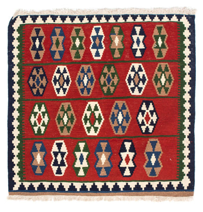 Kilim de Fars 98x100cm - rouge foncé