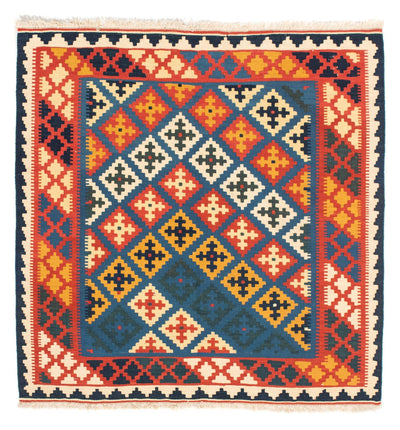 Kilim de Fars 100x104cm - bleu foncé