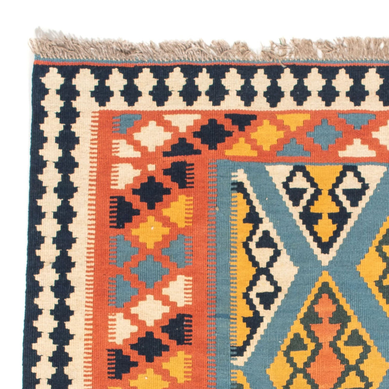 Tapis Kelim - Oriental carré  - 102 x 101 cm - orange