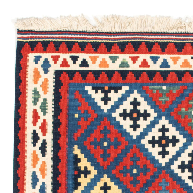 Tapis Kelim - Oriental carré  - 104 x 97 cm - bleu