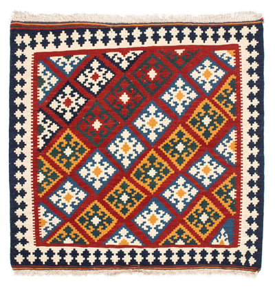 Kilim de Fars 97x100cm - rouge foncé