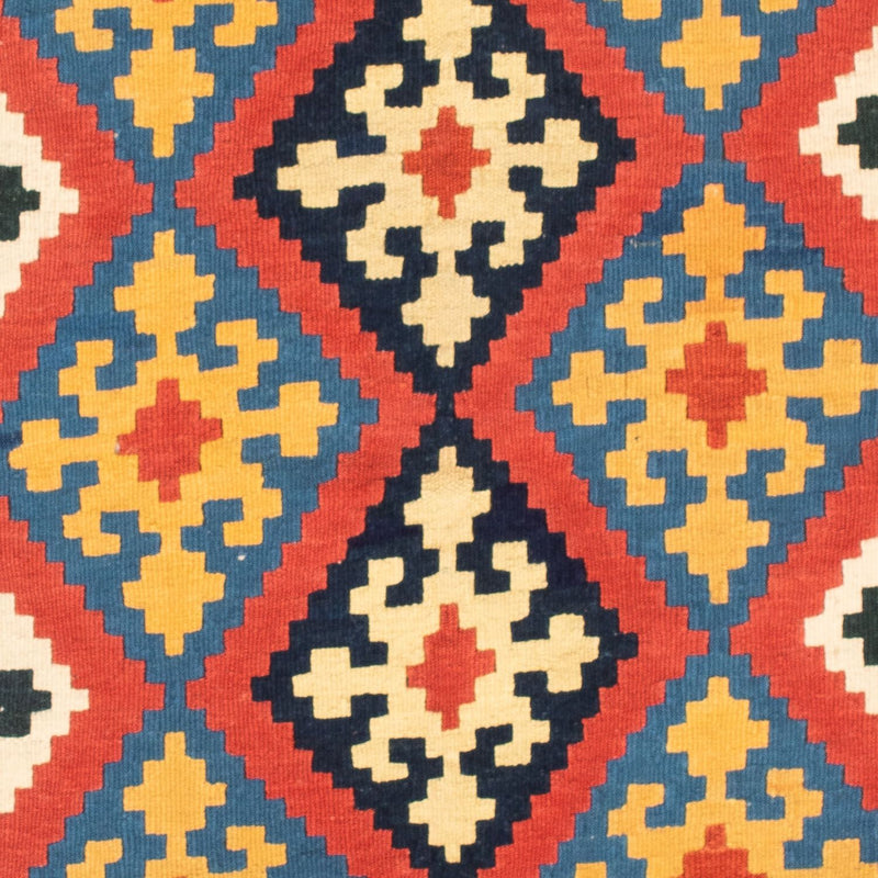 Tapis Kelim - Oriental carré  - 102 x 101 cm - rouge