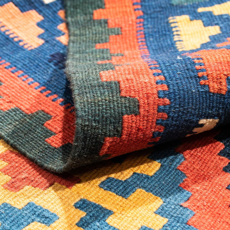 Tapis Kelim - Oriental carré  - 102 x 101 cm - rouge