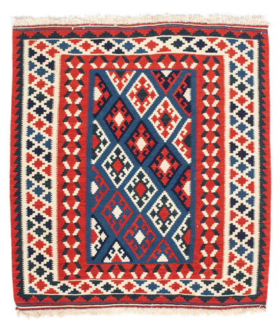 Kilim de Fars 100x104cm - bleu foncé
