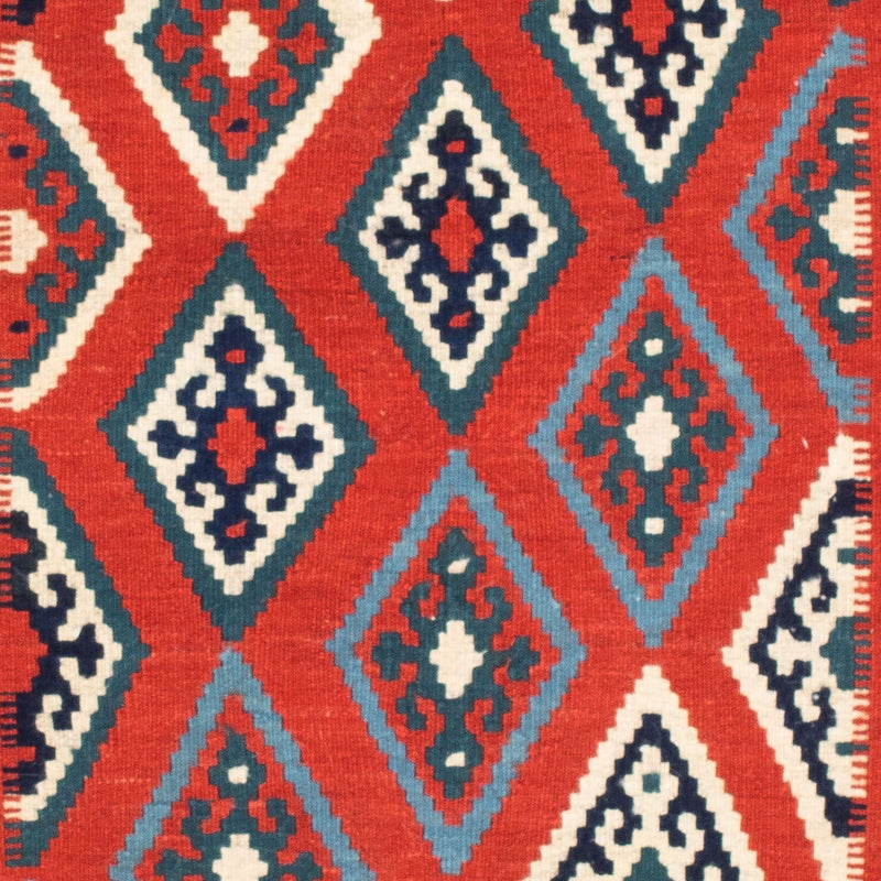 Tapis Kelim - Oriental carré  - 103 x 101 cm - multicolore