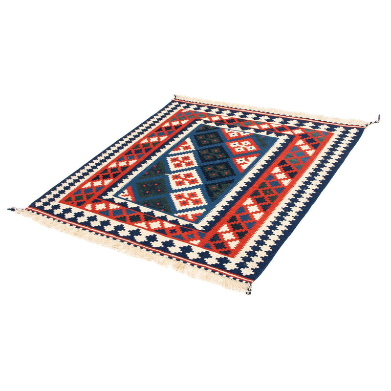 Tapis Kelim - Oriental carré  - 104 x 103 cm - multicolore