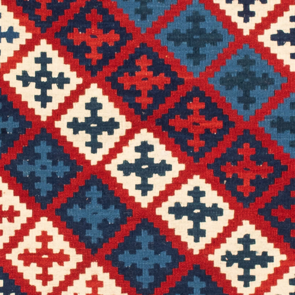 Tapis Kelim - Oriental carré  - 105 x 102 cm - multicolore