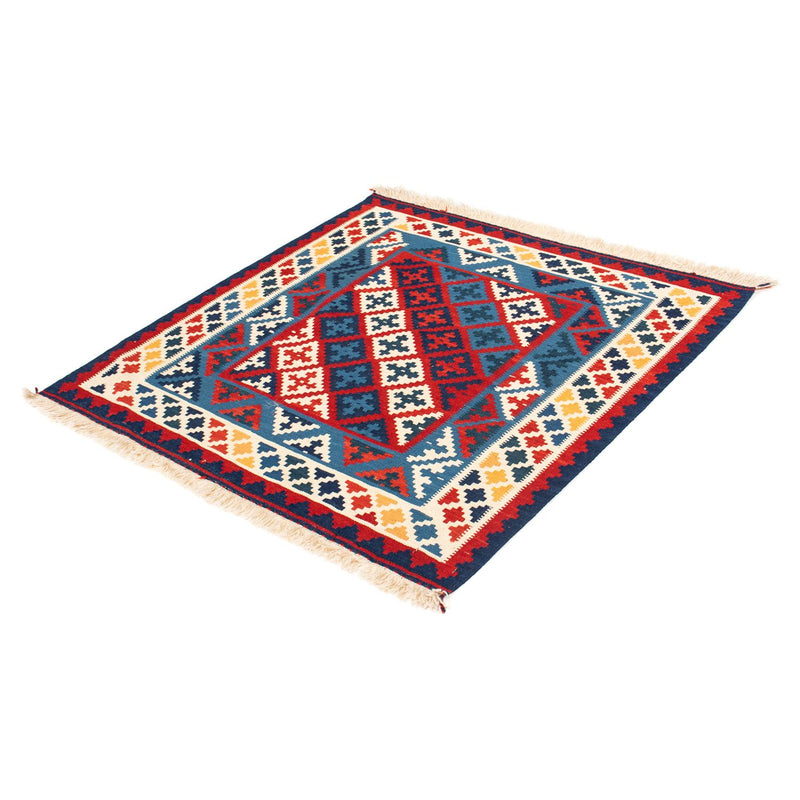 Tapis Kelim - Oriental carré  - 105 x 102 cm - multicolore