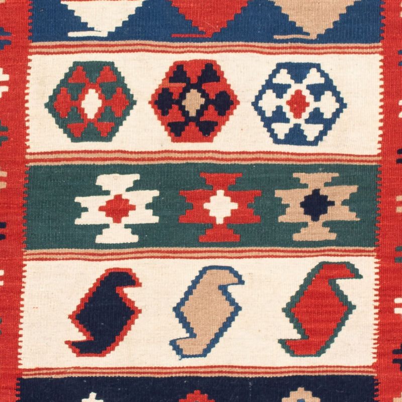 Tapis Kelim - Oriental carré  - 106 x 100 cm - multicolore