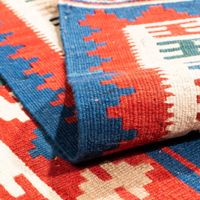Tapis Kelim - Oriental carré  - 106 x 100 cm - multicolore