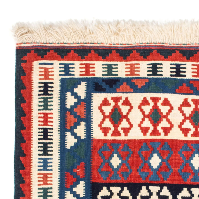 Tapis Kelim - Oriental carré  - 110 x 100 cm - bleu